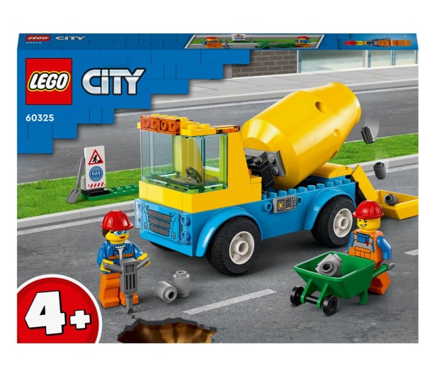 LEGO City 60325 Ciężarówka z betoniarką - 1032218 - zdjęcie 1