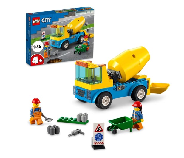 LEGO City 60325 Ciężarówka z betoniarką - 1032218 - zdjęcie 9