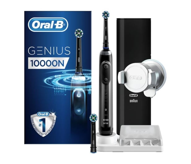Oral-B Genius 10000N Black (CR) + Premium Refill Holder - 1028490 - zdjęcie