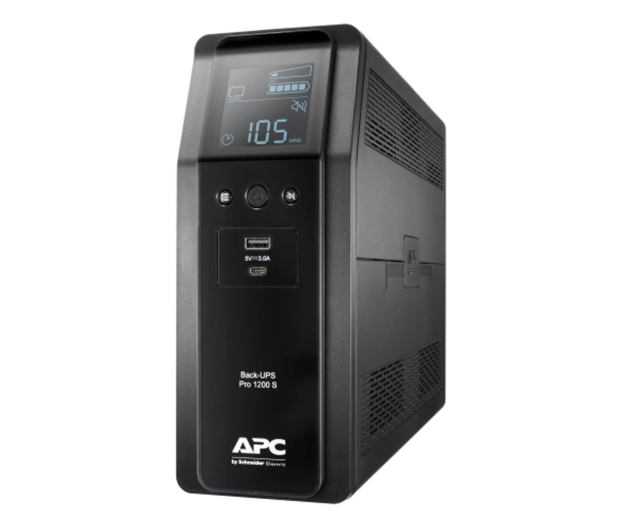 APC Back-UPS Pro 1200 (1200VA/700W, 8 xIEC, AVR, LCD) - 703311 - zdjęcie