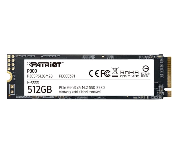 Patriot 512GB M.2 PCIe NVMe P300 - 540002 - zdjęcie