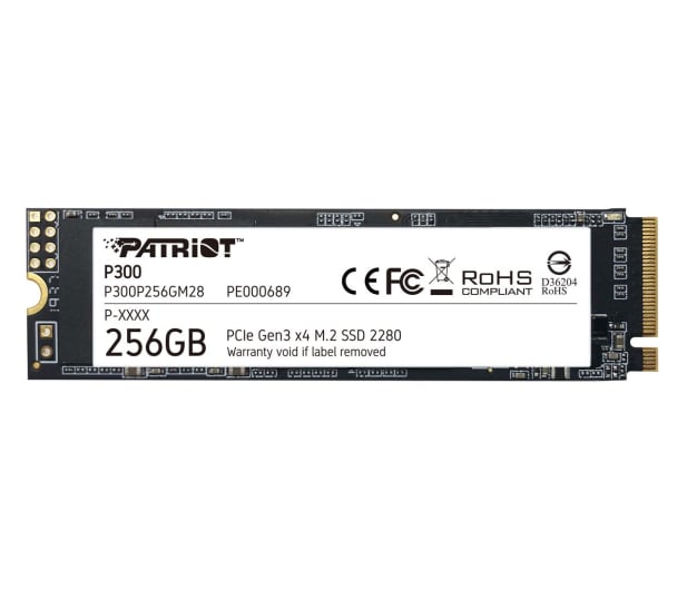 Patriot 256GB M.2 PCIe NVMe P300 - 540001 - zdjęcie