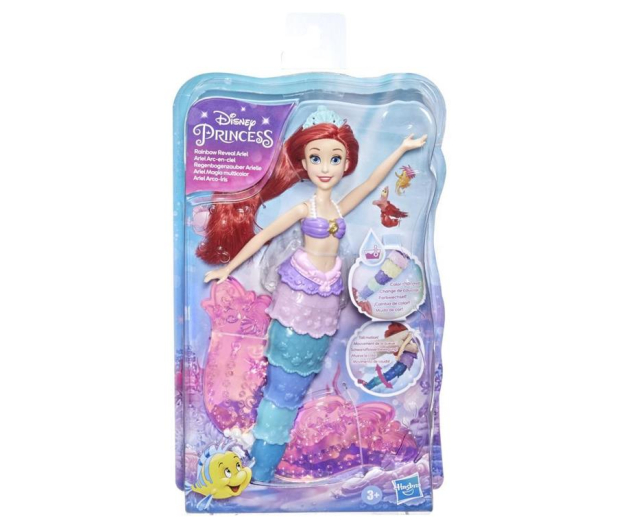 Hasbro Disney Princess Tęczowy ogon Arielki - 1015266 - zdjęcie 2