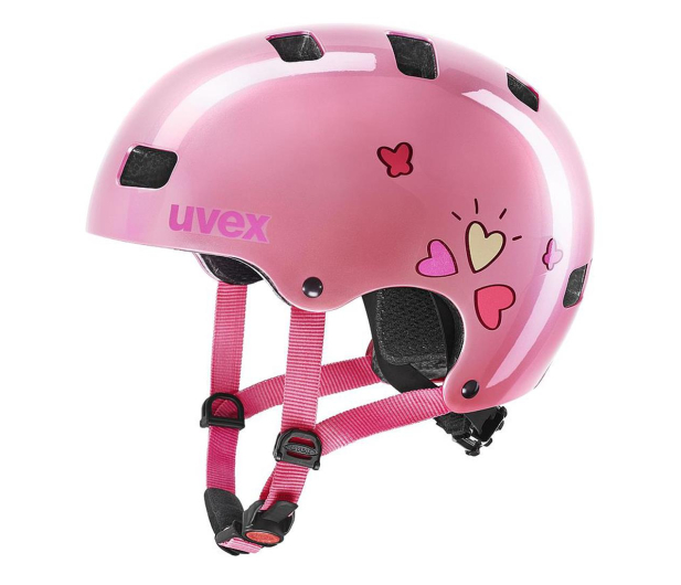 UVEX Kask Kid 3 różowy serca 55-58 cm - 628411 - zdjęcie