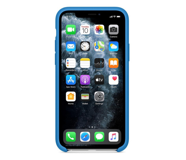 Apple Silicone Case do iPhone 11 Pro Surf Blue - 633056 - zdjęcie 3