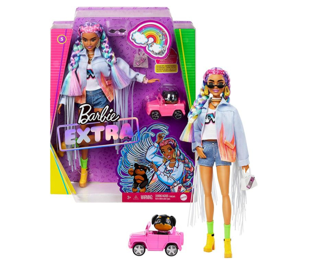 Barbie Fashionistas Extra Moda Lalka z akcesoriami - 1015897 - zdjęcie 6