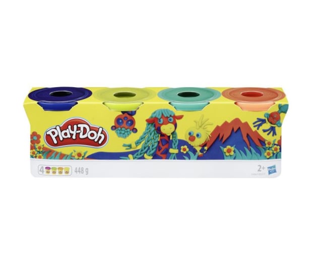 Play-Doh Tuby 4-pak wild - 1014947 - zdjęcie 2