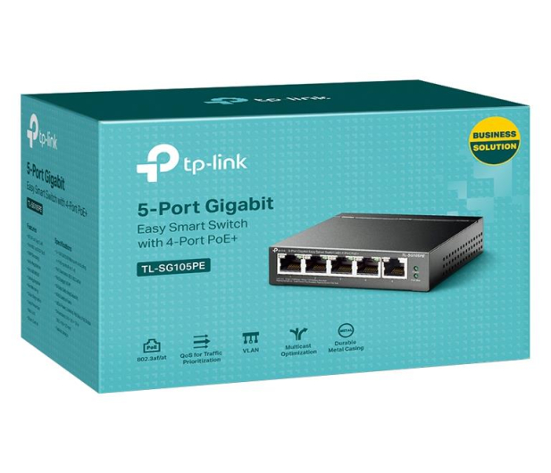 TP-Link 5p TL-SG105PE (5x10/100/1000Mbit, 4xPoE+) - 623790 - zdjęcie 4