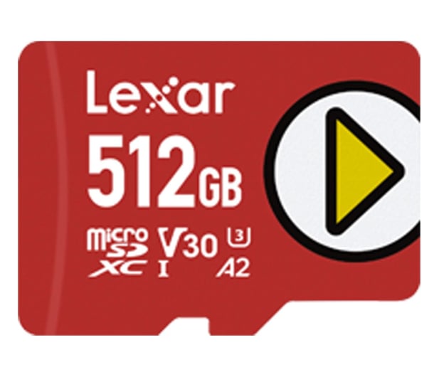 Lexar 512GB microSDXC PLAY A2 V30 U3 - 628598 - zdjęcie