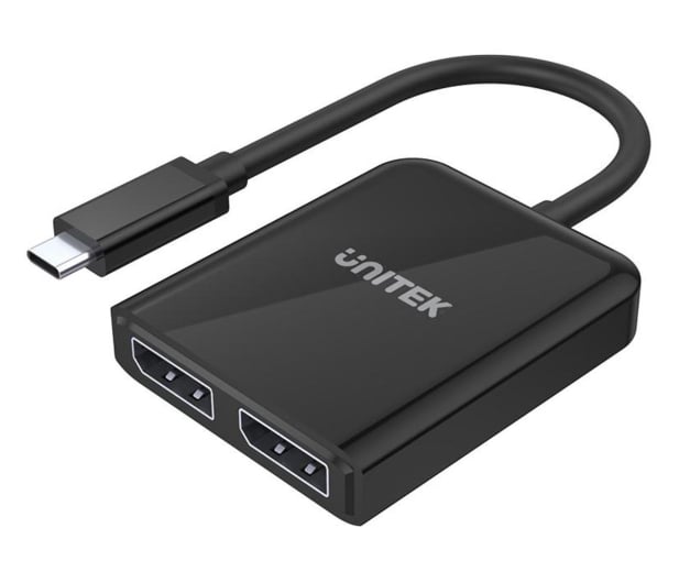 Unitek Adapter USB-C - 2x DisplayPort 1.4 (8K/60Hz) - 636139 - zdjęcie
