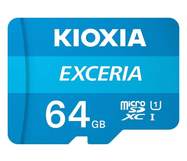 KIOXIA 64GB microSDXC Exceria 100MB/s C10 UHS-I U1 - 636681 - zdjęcie