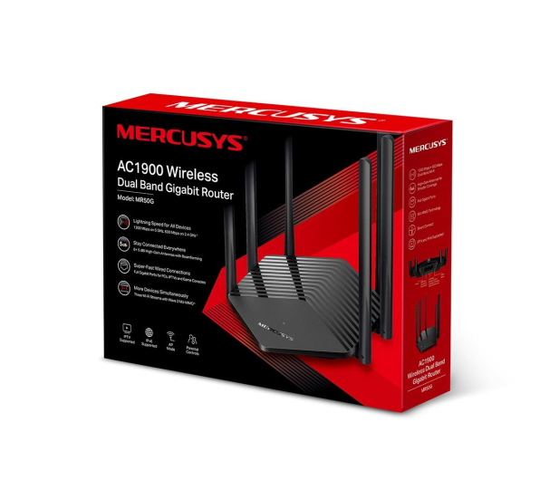 Mercusys MR50G (1900Mb/s a/b/g/n/ac) DualBand - 595521 - zdjęcie 3