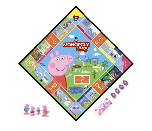 Hasbro Monopoly Świnka Peppa - 1017081 - zdjęcie 4