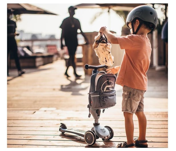 Scoot & Ride Plecak na hulajnogę dla dzieci 1-5 lat Steel - 1017222 - zdjęcie 6