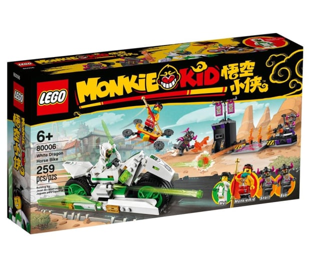 LEGO Monkie Kid Motocykl Biały Smok - 1016236 - zdjęcie