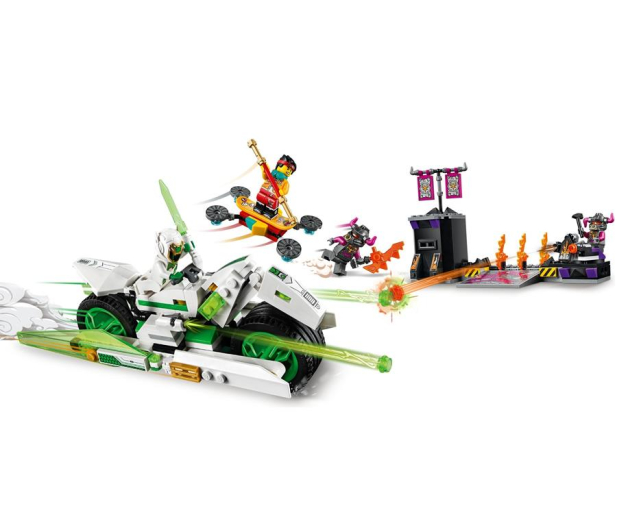LEGO Monkie Kid Motocykl Biały Smok - 1016236 - zdjęcie 3