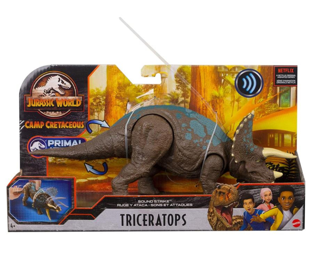 Mattel Jurrasic World Ryk bojowy Triceratops - 1016188 - zdjęcie 4