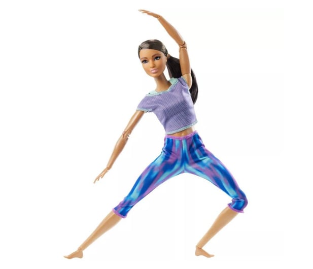 Barbie Made To Move lalka gimnastyczka Niebieskie ubranko - 1017982 - zdjęcie