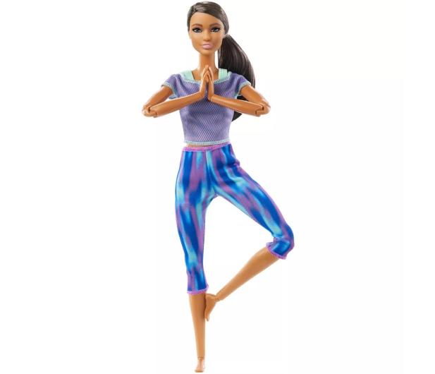 Barbie Made To Move lalka gimnastyczka Niebieskie ubranko - 1017982 - zdjęcie 3