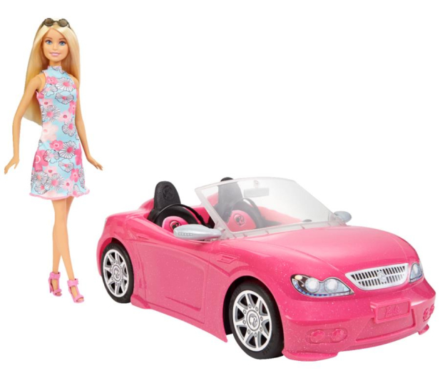 Barbie Lalka w różowym kabriolecie - 1017983 - zdjęcie