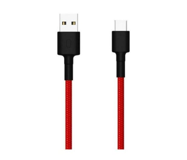Xiaomi Mi Type-C Braided Cable (Czerwony) - 590960 - zdjęcie