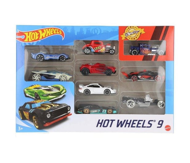 Hot Wheels Zestaw samochodzików 9-cio pak - 1018189 - zdjęcie 5