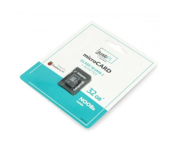 Raspberry Pi Karta justPi 32GB, sys. NOOBs dla RPi 4B/3B+/3B/2B - 635146 - zdjęcie 2