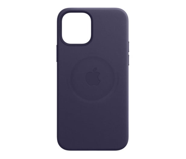 Apple Skórzane etui iPhone 12 mini ciemny fiolet - 648982 - zdjęcie 2