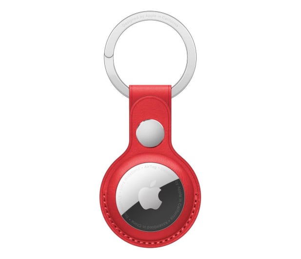 Apple Skórzany brelok do AirTag czerwony - 648805 - zdjęcie
