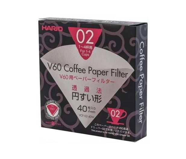 Hario Filtry papierowe do dripa V60-02 (40 sztuk) - 1016372 - zdjęcie