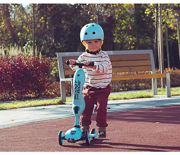 Scoot & Ride Kask Ochronny XXS-S dla dzieci 1-5 lat Blueberry - 580277 - zdjęcie 4