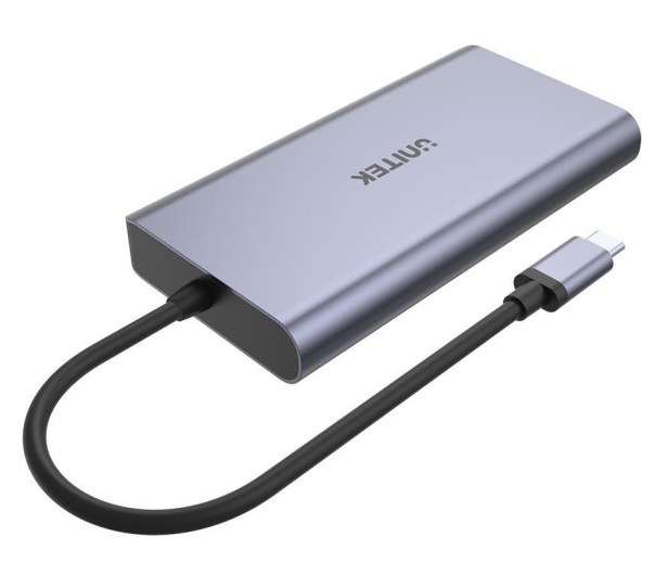 Unitek USB-C - 2x USB 3.1, HDMI, DP, RJ-45, czytnik SD - 643240 - zdjęcie 3