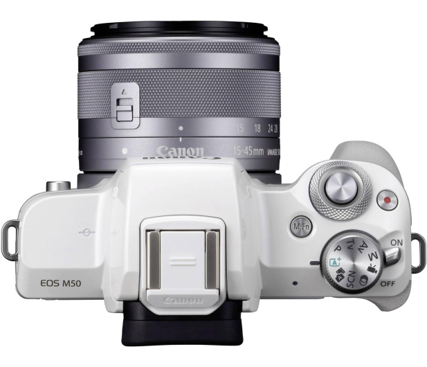 Canon EOS M50 biały + EF-M 15-45mm f/3.5-6.3 IS STM - 646538 - zdjęcie 3