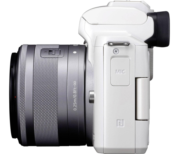 Canon EOS M50 biały + EF-M 15-45mm f/3.5-6.3 IS STM - 646538 - zdjęcie 5