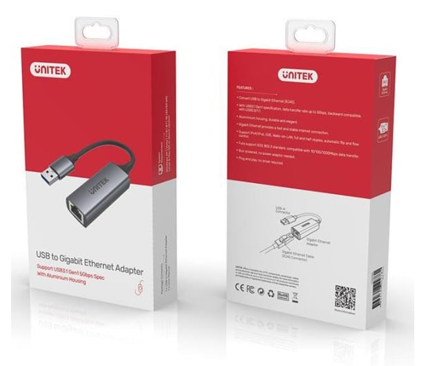 Unitek Adapter USB 3.1 - RJ-45 1000 Mbps - 587889 - zdjęcie 3