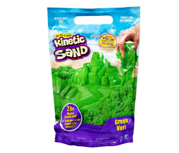 Spin Master Kinetic Sand Żywe Kolory Zielony - 1019056 - zdjęcie