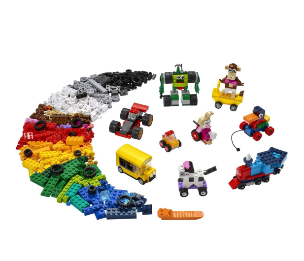 LEGO Classic 11014 Klocki na kołach - 1015570 - zdjęcie 11