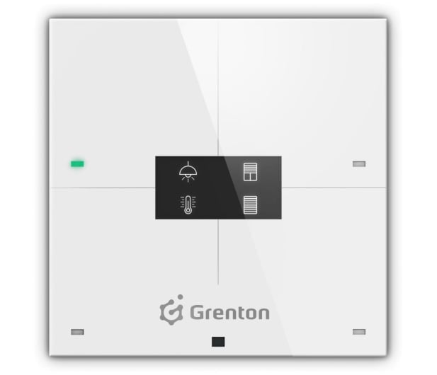 Grenton SMART PANEL 4B, OLED, TF-Bus, biały - 649580 - zdjęcie