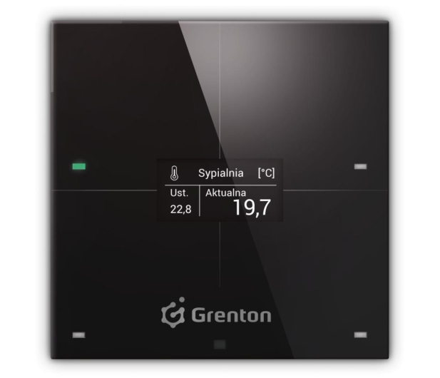 Grenton SMART PANEL 4B, OLED, TF-Bus, czarny - 649577 - zdjęcie