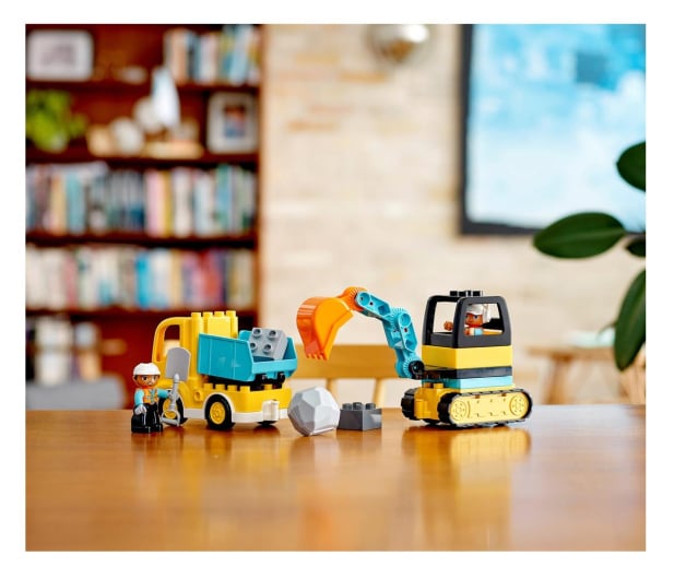 LEGO DUPLO 10931 Ciężarówka i koparka gąsienicowa - 562870 - zdjęcie 4