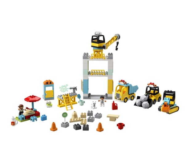 LEGO DUPLO 10933 Żuraw wieżowy i budowa - 563387 - zdjęcie 8
