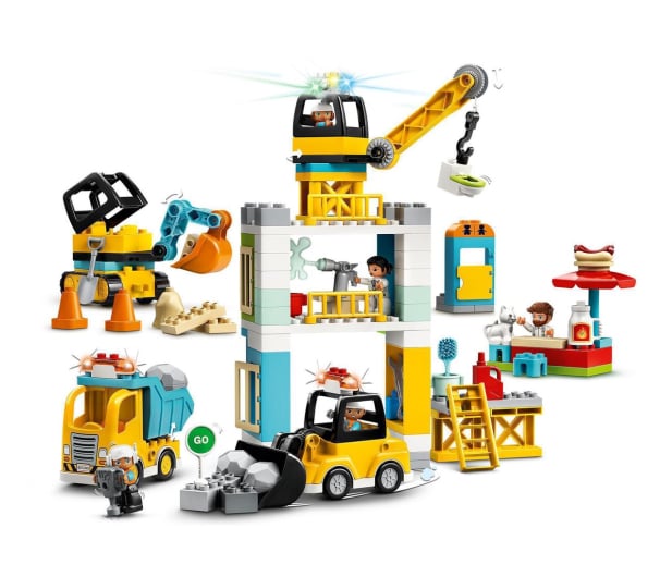 LEGO DUPLO 10933 Żuraw wieżowy i budowa - 563387 - zdjęcie 7