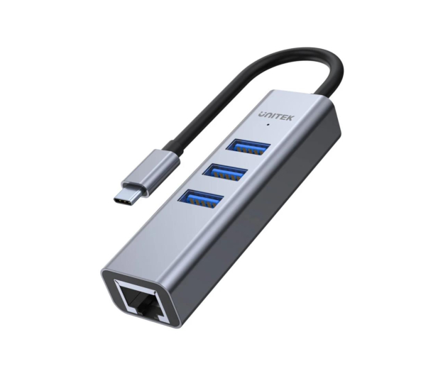 Unitek USB-C 3.1 (3x USB-A, RJ-45, 5 Gbps) - 660377 - zdjęcie