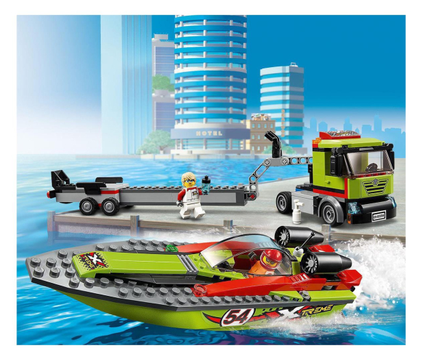 LEGO City 60254 Transporter łodzi wyścigowej - 532618 - zdjęcie 4