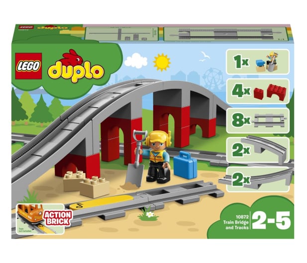 LEGO DUPLO 10872 Tory kolejowe i wiadukt - 432459 - zdjęcie