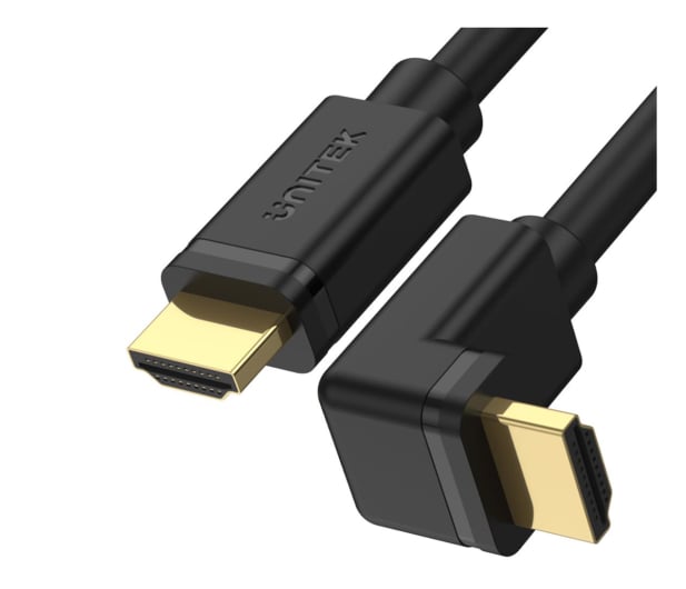 Unitek Kabel kątowy 90° HDMI 2.0 - HDMI 4K/60Hz 3m - 662689 - zdjęcie