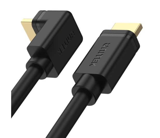 Unitek Kabel kątowy 90° HDMI 2.0 - HDMI (4k/60Hz) 3m - 662693 - zdjęcie 2