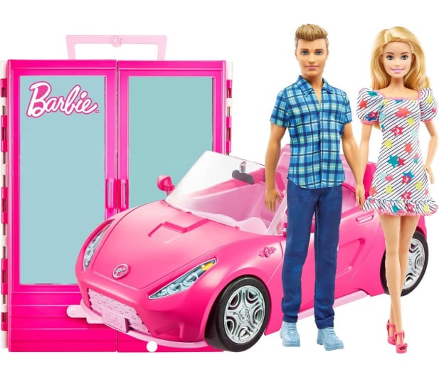 Barbie Zestaw Szafa + Kabriolet + Lalka Barbie i Ken - 1015543 - zdjęcie 2