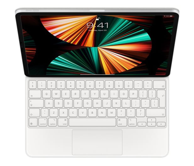 Apple Magic Keyboard iPad Pro 12,9''(3-6gen)|Air 13"(M2gen) biały - 648860 - zdjęcie