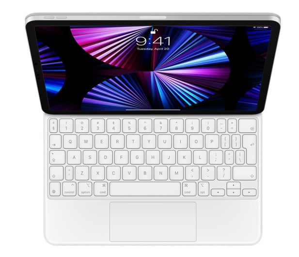 Apple Magic Keyboard iPad Pro 11"(1-4gen)|Air(4,5,M2gen) biały - 648859 - zdjęcie